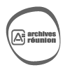 logo Archive Réunion, noir et blanc, personnalisé suivant l'iconographie de la société