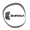 logo Buroca, noir et blanc, personnalisé suivant l'iconographie de la société