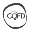 logo Cqfd, noir et blanc, personnalisé suivant l'iconographie de la société